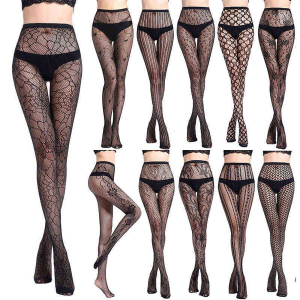 

16 styles women lingerie stockings garter belt stripe elastic stockings black fishnet stocking thigh sheer tights pantyhose w220312, Red;black