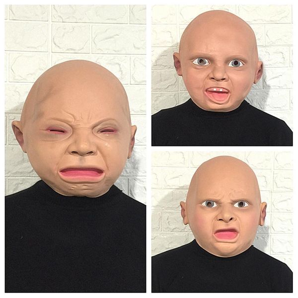 

creepy cry baby mask halloween creepy wrinkle face mask halloween costume mask realistic latex masquerade carnival 922 bbyrwx alice_bag