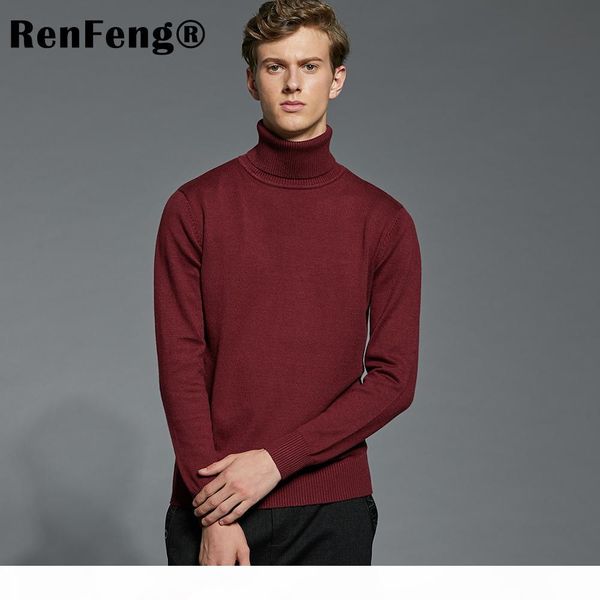 

men clothes 2018 winter sweater men turtleneck sweaters pullovers shirt pull homme long sleeve sweater black blue red gray, White;black