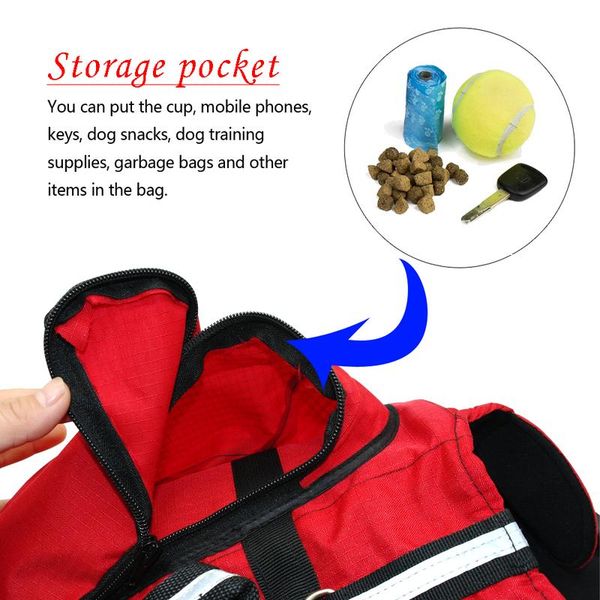 

dog backpack harness pet k9 hound outdoor vest harnesses travel camping hiking backpack saddle bag carrier for medium la jllykl