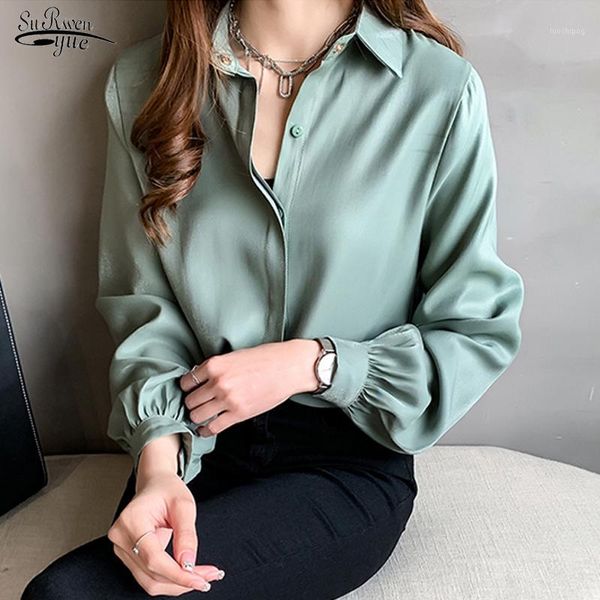

2020 autumn fashion plus size 4xl blouse casual loose women shirts long sleeve buttons white shirt women streetwear 113841