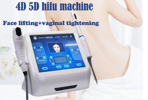 Macchina hifu portatile 4D 3D ad alta intensità focalizzata ad ultrasuoni hifi Massaggiatore viso antietà e attrezzature per saloni di bellezza per il rafforzamento vaginale