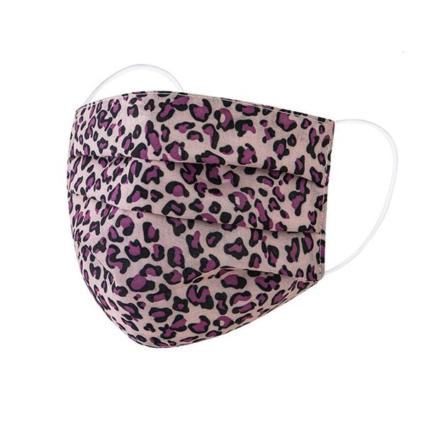 

factory cloth new fashion leopard print mask 1pc washable reusable breathable face shield dustproof protective cov