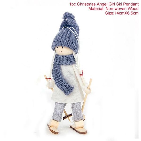 

fengrise ангел куклы рождественские украшения детские игрушки висячие подвеска елочных для дома 2020 navidad новогоднего подарка jlleal