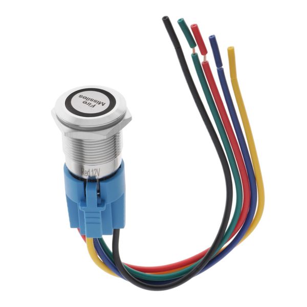 

momentary 12v fire rainles push botton red led light light lamage переключатель metal toggle switch socket pтурма 19 мм вставьте диаметр