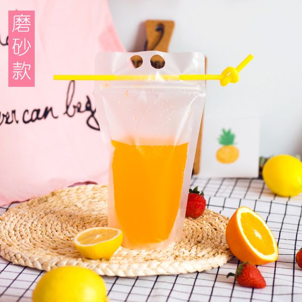 

transparent self-sealed plastic beverage bag drink milk coffee container drinking fruit juice bag food storage bag 110 j2
