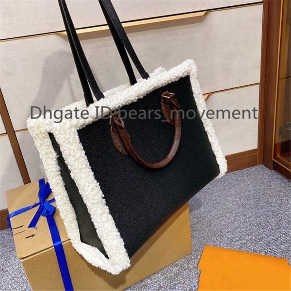 

women handbags designer 2021 cashmere shopping fashion floral totes hobos letter plain luxury artwork bags fashion lamp buche, Red;black