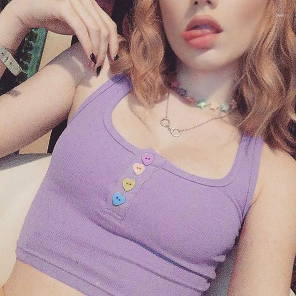 

women's slim sleeveless crop button purple camivest sole tank off shoulder halter blouse shirt 1, White