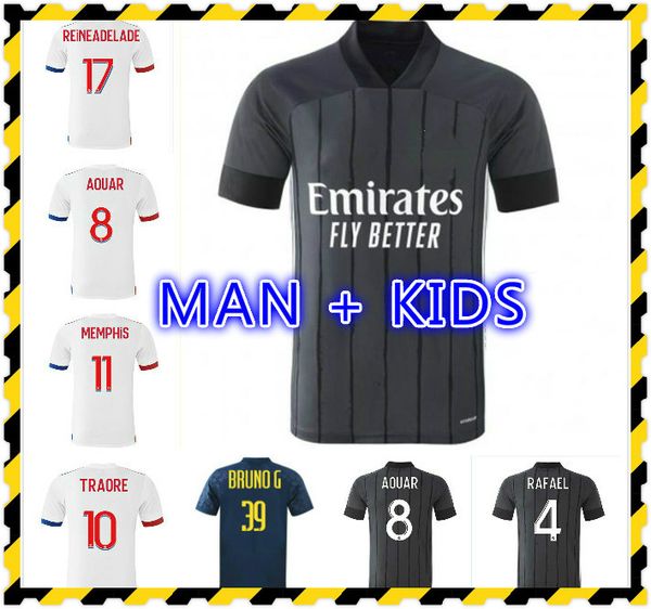 

20 21 maillot de foot bruno g aouar dembele lyon soccer jersey 2020 2021 maillot de lyon football shirt traore memphis ol lyon jersey shirts, Black;yellow