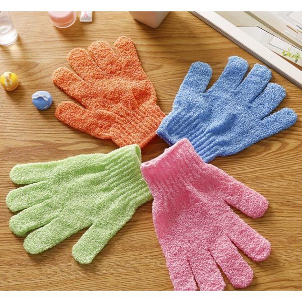 

shower bath gloves exfoliating wash skin spa massage scrub body scrubber glove 7 colors soft bathing gloves g sqcyzi ppshop01