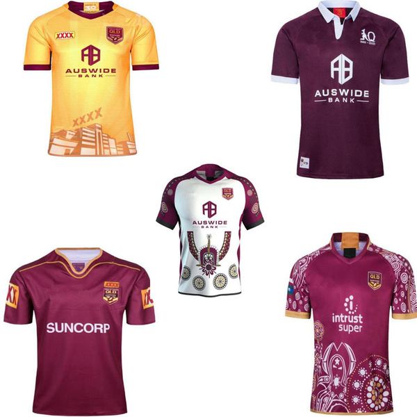 

2020 2021 queensland national football league queensland maroon maru rugby jersey 20 21 queensland maroon origin country rugby jers, Black;yellow