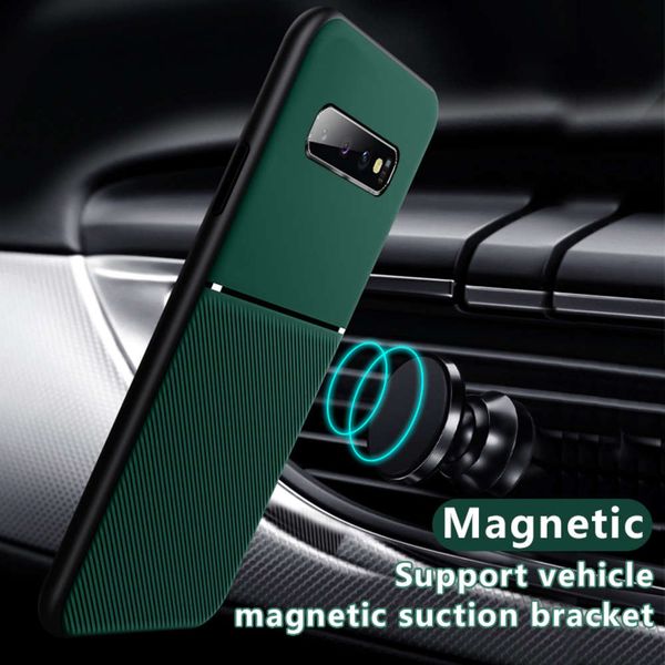 

s10e luxury silicone magnetic holder phone case for samsung galaxy s10 s20 ultra plus s 20 10e 10 e cover shell capa