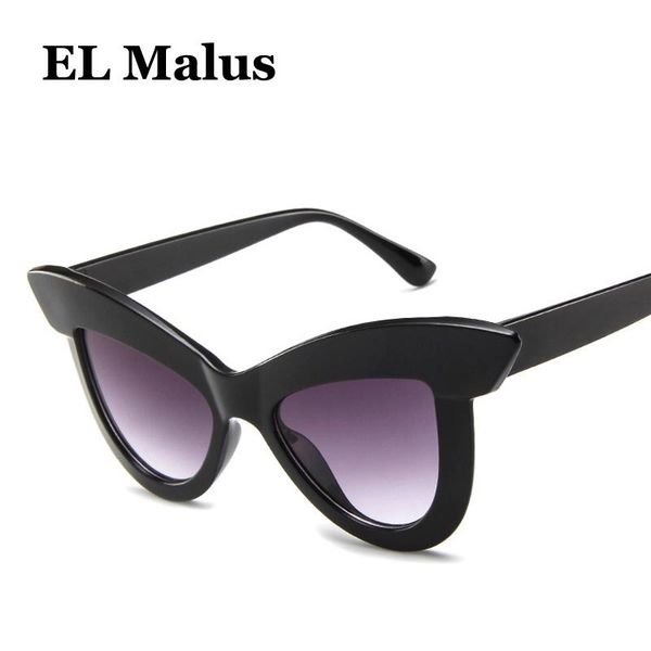 

sunglasses [el malus]fashion cat eye frame women female green lens leopard shades ladies sun glasses, White;black