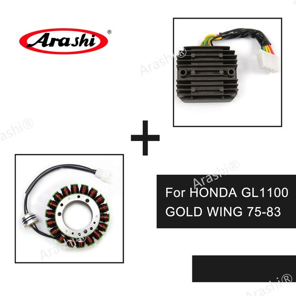 

arashi magneto engine generator stator coil & voltage regulator rectifier for honda gl1100 gold wing 1975 - 1983 1978 1979 1980 1981 1982