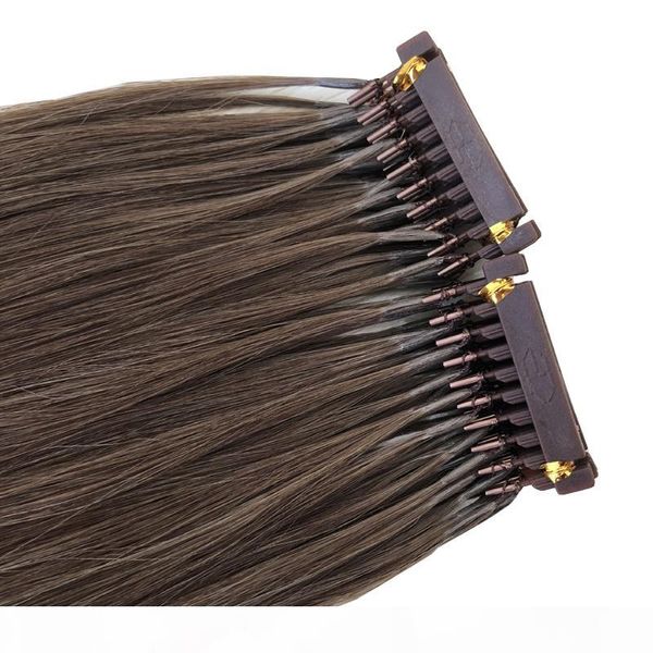 

150g 300strands pre-bonded european 6d hair extension 16 18 20 22 24inch brazilian european human hair extensions, Black