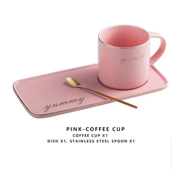 

золотая ложка кофейной чашки керамическая блюдка ложка творческих кофе аксессуары для молока чашки набор термостойкий однослойный стеклянный