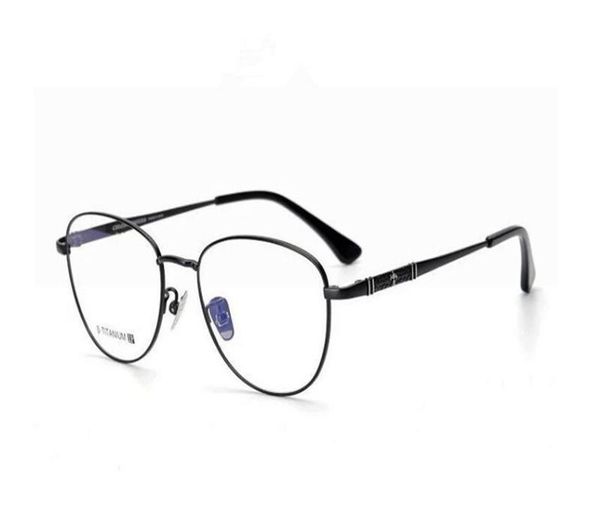 

retro full rim b-titanium full rim myopia eyeglasses frame brand design clear lens goggle gold black optical eyewear