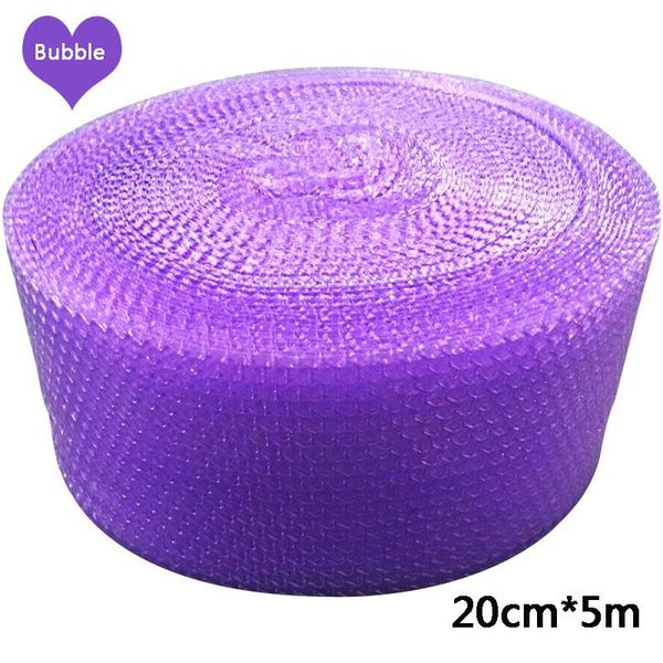 

gift wrap 20cmx5m purple heart-shape mini air bubble roll party favors and gifts packing foam wedding decoration emballage bulle warp