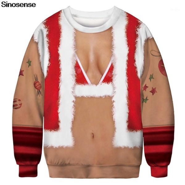 

men women funny christmas sweater pullover ugly christmas sweaters jumpers 3d novelty autumn winter hoodie sweatshirt1, White;black