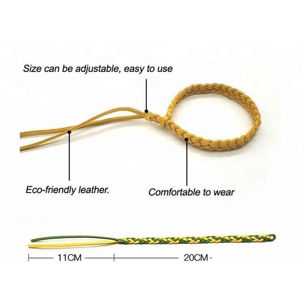 

mosquito repellent bracelet stretchable leather woven hand wristband insect repellent band bug insect protec qylfhn lipper