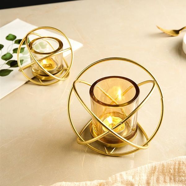 

gold candle holders nordic style wrought iron geometric candle holders home decorate metal crafts candlestick wedding decoration1