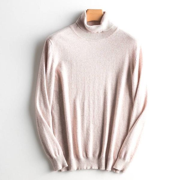 

2021 sales winter blouses men 100% cashmere and knitting new arrival 12 colors warm lungs wool pattern s eaod, Black