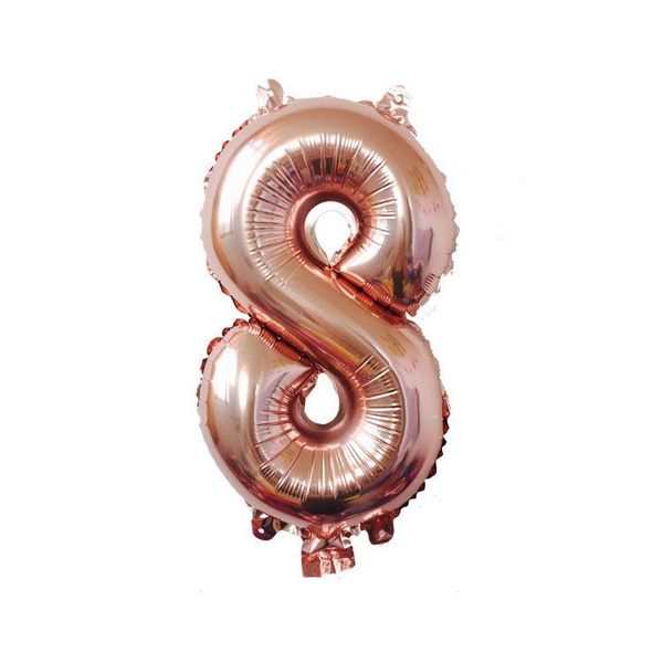 

32 inch rose gold number balloon figures foil float air inflatable balls for birthday party wedding decoration wmtfhc