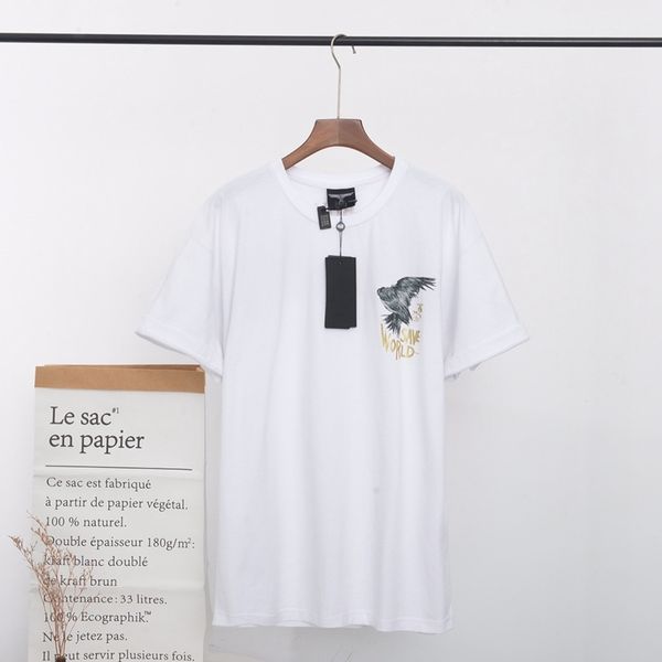 

designer man t-shirt 20aw new arrival eagle print t-shirt fashion men women comfort cool tee xs-xl, White;black