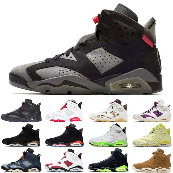 

wholesale singles day jumpman 6 6s мужчины баскетбольные туфли hare dmp инфракрасные технологические хром спортивные кроссовки мужские трене, White;red