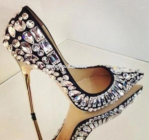 

almudena women bling bling string beaded wedding shoes silver black pointed toe banquet party shoes glittering dress pumps1