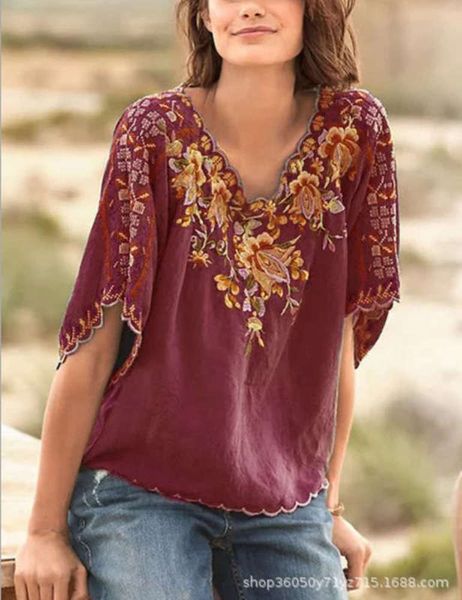 

women's summer 2020 new spring and embroidered pullover loose casual wear, Black;gray