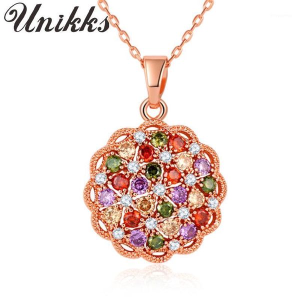 

fashion necklace colorful zircon pendant cross-border jewelry accessories1, Golden;silver