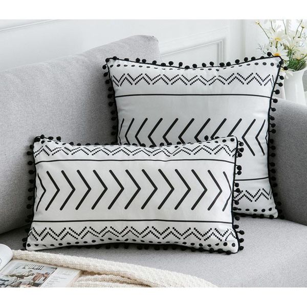 

lumbar pillow bohemian velvet throw cushion cover 30x50/45x45cm decorative pillowcase home decor for couch sofa bedroom