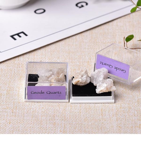 

1box natural mineral specimen natural crystal quartz ornaments healing stone home decor teaching specimens gifts for jllyfj, Black
