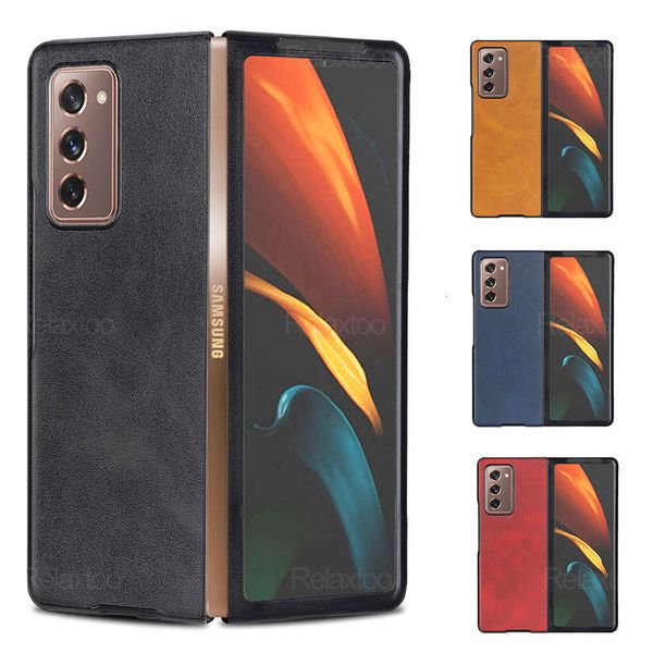 

bgrfsamsung foldable leather case, galaxy z luxury back cover, foldable 2, zfold2, 2, 5gswza