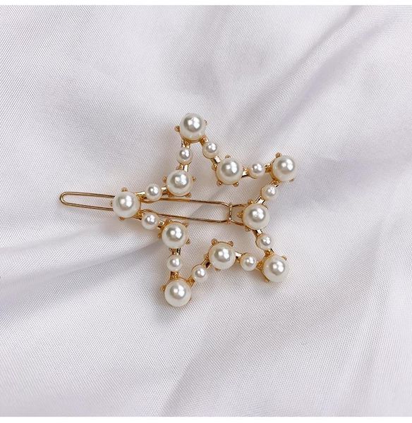 

aomu korea foys chic геометрическое сердце crown imitation pearl hair clips для женщин девушки аксессуары для волос wmttv bdesybab, Golden;white