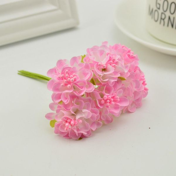 

6 шт. мини тканые вишневые сливы розничные украшенные свадебные подарочные коробки букет цветов искусственные гирлянды diy материал f bbyzxf