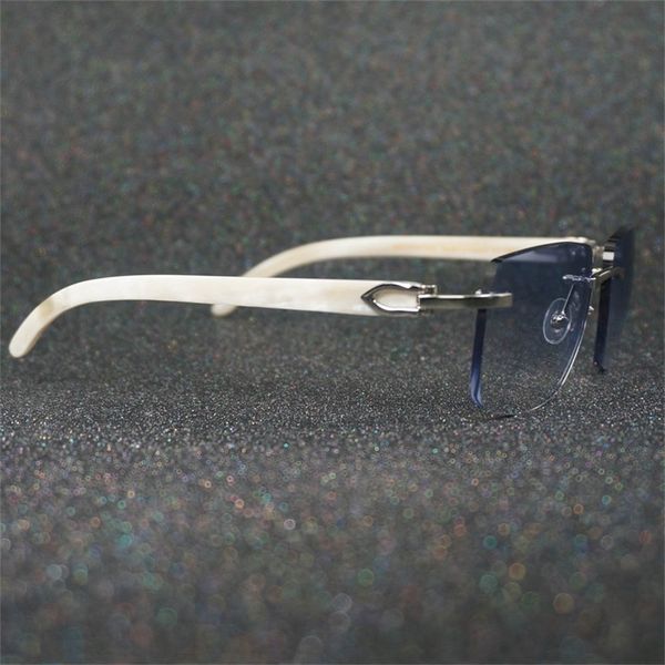 

73% off factory sale metal frame sunglasses men sunshade men's white buffalo horn women's sun glasses sunnies 11, White;black