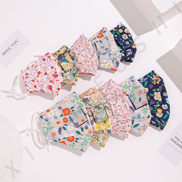 

and child suction nozzle adjustable straw designer face masks 3 layers of pure cotton washable ear-hanging three-dimensional dust mask