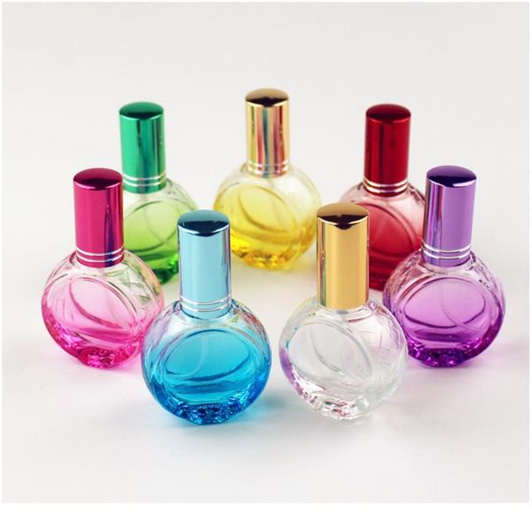 

20pcs/lot 10ml mini colorful glass perfume bottle empty fragrance bottles thick cosmetic packaging bottle refillable gla qylbzf