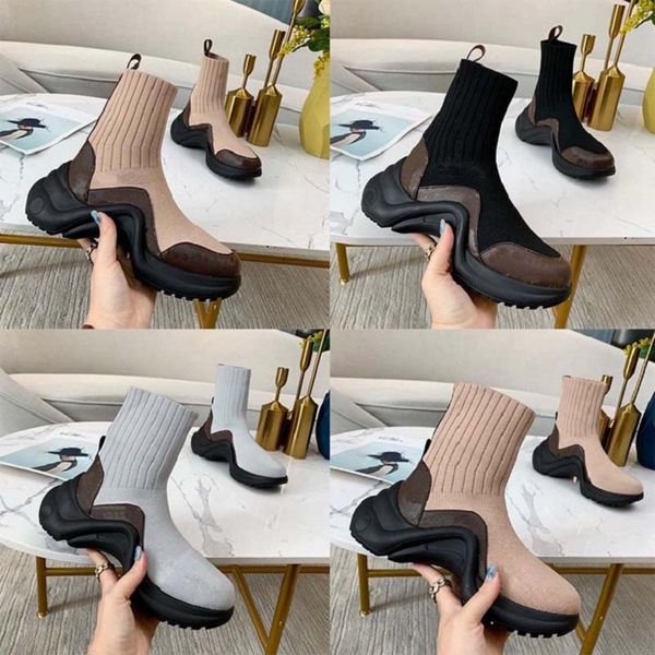 

the latest women boots electronic embroidery matching color letters logo round head middle boot for cowboy booties 01, Black