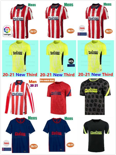 

20-21 joao felix suarez home away soccer jerseys 2020 2021 camisetas de fútbol saul diego costa trippier football shirt, Black