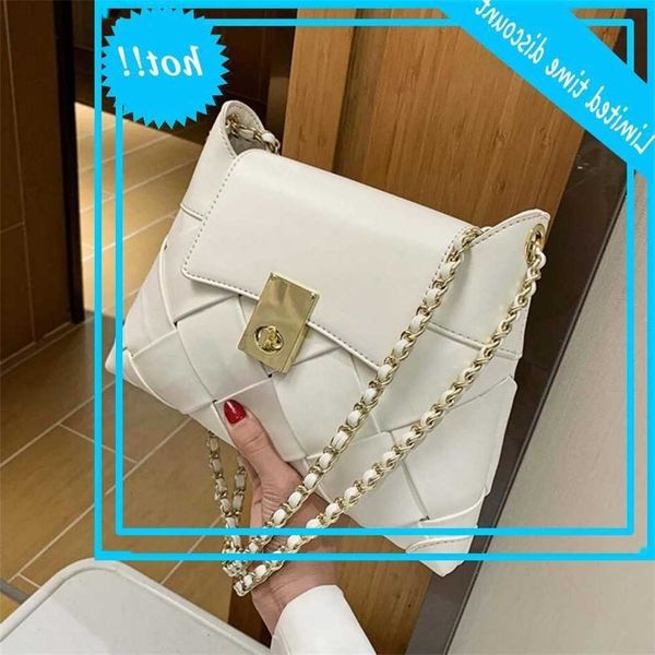 

woven square crossbody 2021 fashion new pu learn women designer handbag chain shoulder messenger bag