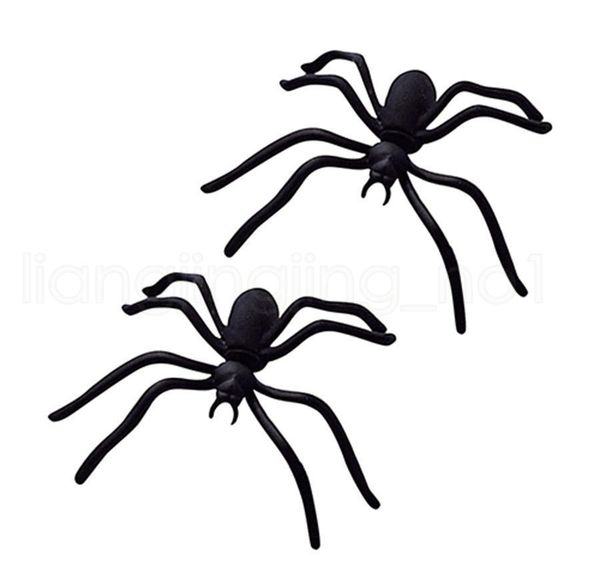

punk earring black spider ear stud funny style weird design earring decoration jewelry accessories wmtxue dh_garden