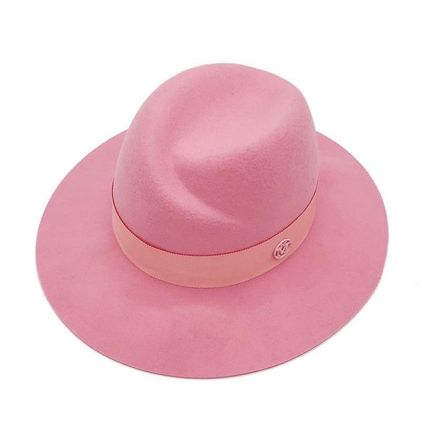

fibonacci fashion hats for women winter fedoras 100% wool felt hat british retro jazz hat ladies mm pink cap leisure, Blue;gray
