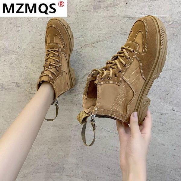 

2020 новые зимние женские ботинки мода на шнуровке середины каблуки ботильоны женские круглые головки квадратный каблук путапатос де мухеер, Black