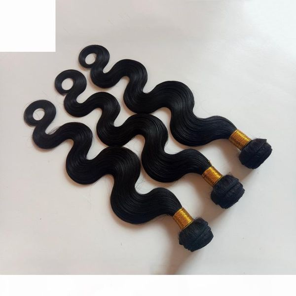 

mill supply wholesaler euramerican human hair extensions big wave intact scale smooth and soft no chemical no shedding 3bundle lot style, Black