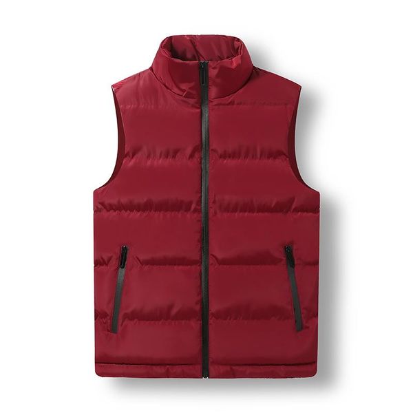 

2020 men's vest autumn/winter down vest men's cotton-padded coat jacket casual jacket hood over shoulder black navy 4xl, Black;white