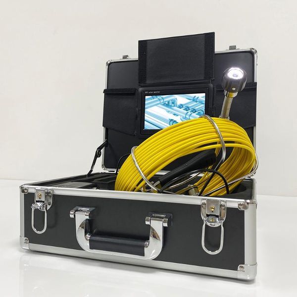 

7" lcd monitor 20m fiberglass cable drain pipe sewer inspection camera system equipment with 23mm camera head 1000tvl1