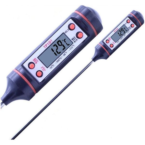 

200pcs food grade digital cooking food probe meat kitchen bbq selectable sensor thermometer portable digital cooking thermometer